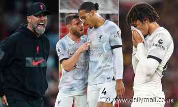 Liverpool: The FIVE problems Reds need to solve before they can kickstart their stuttering campaign - Daily Mail