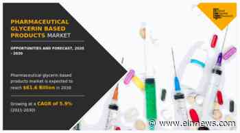 Pharmaceutical Glycerine Based Products Market Size to Surpass Around US$ 61.6 Bn by 2030 - EIN News