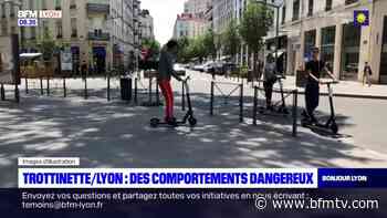 Trottinettes à Lyon: des comportements dangereux? - BFMTV