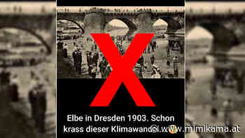 Die ausgetrocknete Elbe in Dresden: Kein Beweis für einen "Klimaschwindel" - Mimikama