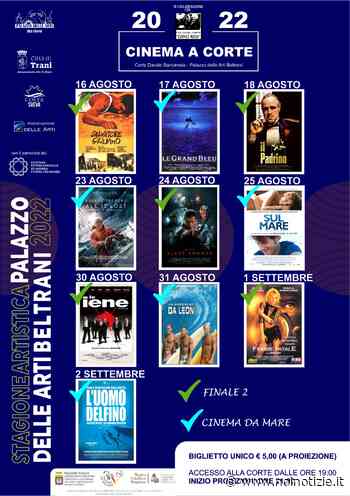 Trani: prosegue "Cinema a Corte" - Noi Notizie