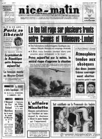 On vous raconte l’incendie d’août 1969 qui a ravagé 3.000 hectares entre Valbonne et Villeneuve-Loubet