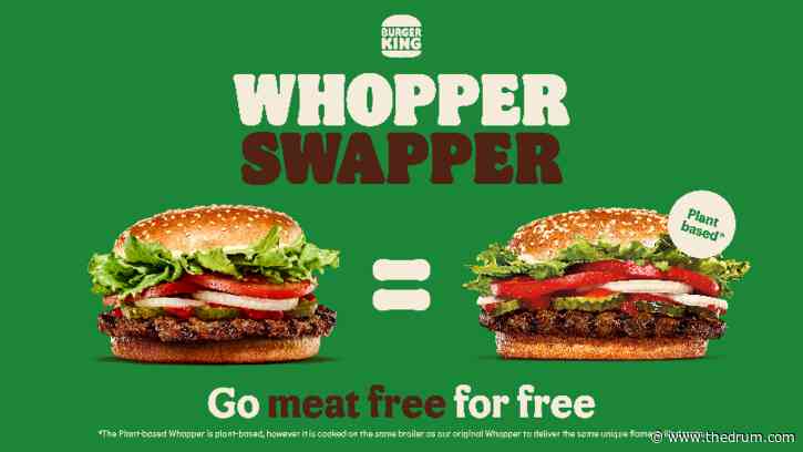 Burger King ‘Whopper Swapper’ campaign asks Brits to try meat-free burger, for free