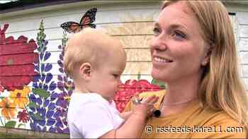 One day after her husband's funeral, she learned she was pregnant. See how flowers helped her carry on
