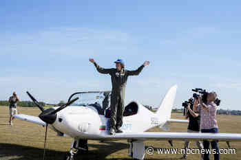 Teen pilot sets age record for solo flight around world