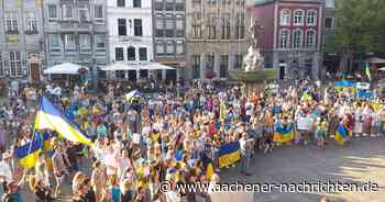 Aachener Marktplatz: Ukraine feiert Jahrestag der Unabhängigkeit mit Tanz und Gesang