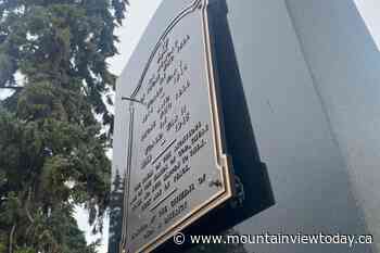 Apparent attempt to steal Olds cenotaph plaques thwarted - Mountain View TODAY