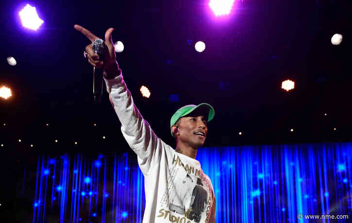 Watch Pharrell throw first pitch at NY Yankees game