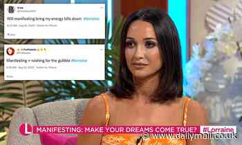 Lorraine viewers mock life coach who claims 'manifesting' can help people through difficult times - Daily Mail