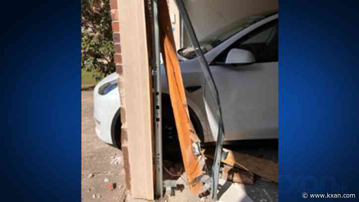 'I just couldn't believe what happened': Tesla crashes into Central Texas garage