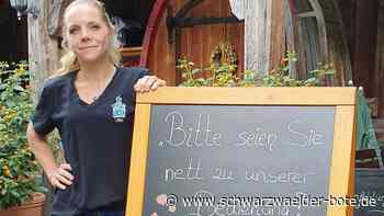 "Krabba-Nescht" in Calw - Wirtin appelliert mit Schild an unfreundliche Gäste - Schwarzwälder Bote