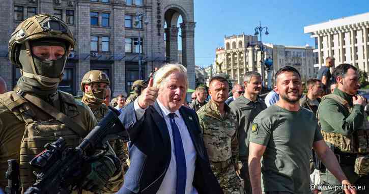 Boris Johnson unveils extra £54M in military aid for Ukraine in surprise Kyiv trip - POLITICO Europe
