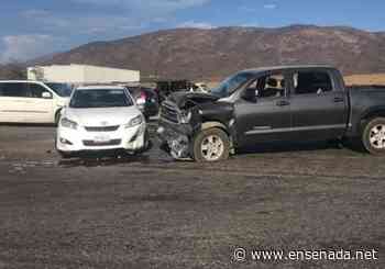 Se registró choque en la carretera Ensenada Tecate - Ensenada.net