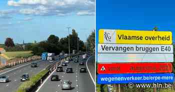 E40 tussen Erpe-Mere en Aalst komende nacht afgesloten voor vernieuwing bruggen - Het Laatste Nieuws