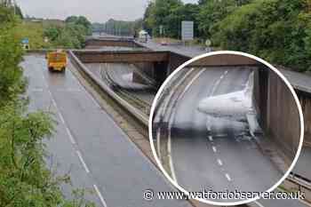 A41 road was shut due to flooding - recap