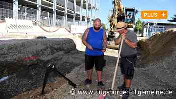 Sie stießen bei Baggerarbeiten auf die Fliegerbombe in Augsburg