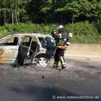 Auffahrunfall auf A1- Auto in Vollbrand - radioeuskirchen.de