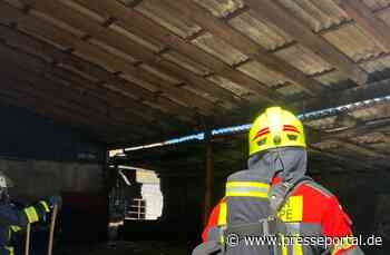 FW-SE: Feuer auf einem landwirtschaftlichen Betrieb