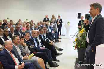 Habeck spricht vor regionalen Wirtschaftsvertretern in Münster