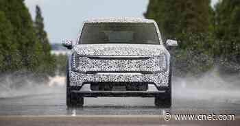 Kia EV9 Electric SUV Teased During Testing Ahead of 2023 Debut     - CNET