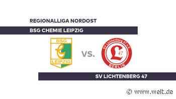BSG Chemie Leipzig - SV Lichtenberg 47: Leipzig misst sich mit Lichtenberg - Regionalliga Nordost - WELT - WELT