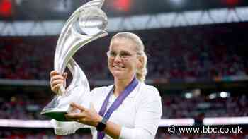 Sarina Wiegman: England manager wins Uefa women's Coach of the Year award following Euros success