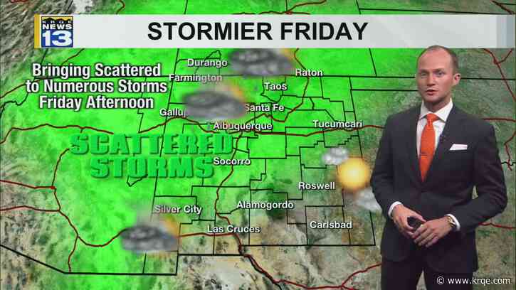 Numerous storms, heavy rainfall returns Friday afternoon