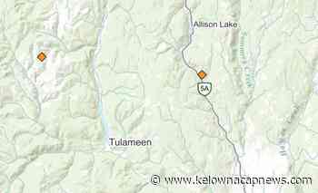 Wildfire sparks at MacKenzie Lake near Princeton - Kelowna Capital News