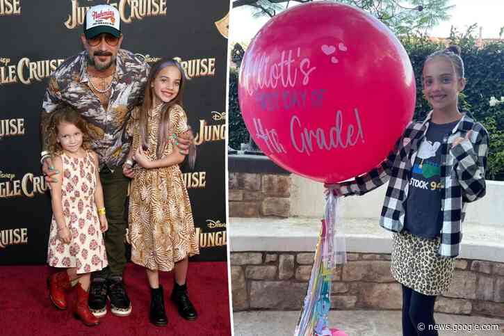 Why Backstreet Boy AJ McLean's daughter Ava, 9, changed her name to Elliott - Page Six