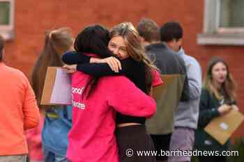 Smiles and hugs as pupils gather to receive GCSE results - Barrhead News
