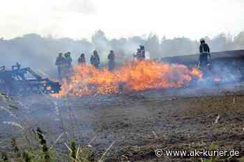 Flächenbrand in Asbach-Schöneberg: Acht Hektar Stoppelfeld an der L272 abgebrannt - AK-Kurier - Internetzeitung für den Kreis Altenkirchen