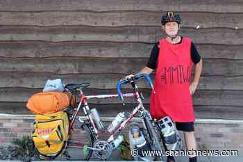 Edmonton cyclist journeys through B.C. to honour missing, murdered women - Saanich News