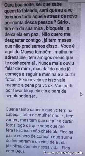 Após perseguir ex-companheira, homem é preso em Trindade - Polícia Civil do Estado de Goiás (.gov)