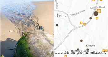 Solihull sewage trails revealed after water companies found pumping raw waste into the sea - Birmingham Live