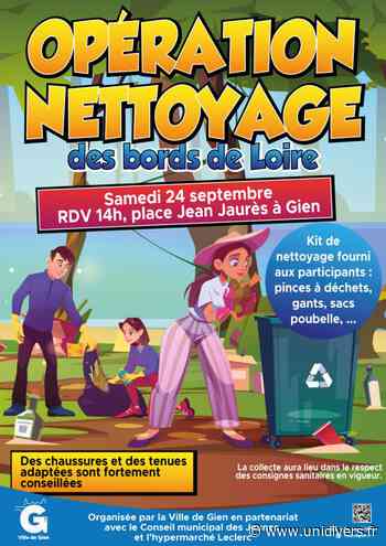 Opération nettoyage des bords de Loire Gien samedi 24 septembre 2022 - Unidivers