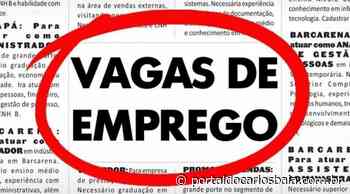 Veja as vagas de emprego no SINE de Barcarena nesta segunda (08/08) - Portal do Carlos Baía