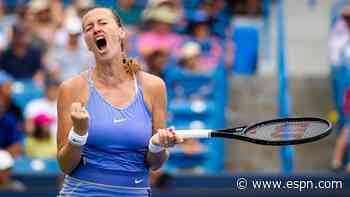 Petra Kvitova, Caroline Garcia advance to Cincinnati women's final - ESPN