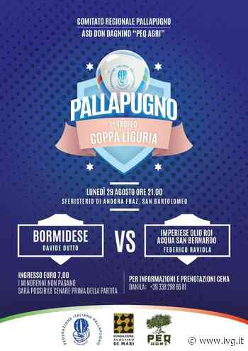 Pallapugno, lunedì 29 agosto in programma ad Andora la prima edizione del trofeo “Coppa Liguria” - IVG.it