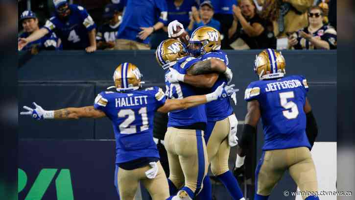 Blue Bombers top Stampeders 31-29 in tightly-contested historic win