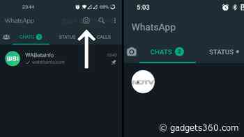 WhatsApp Working on Bringing Back New Camera Shortcut for Android App: All Details