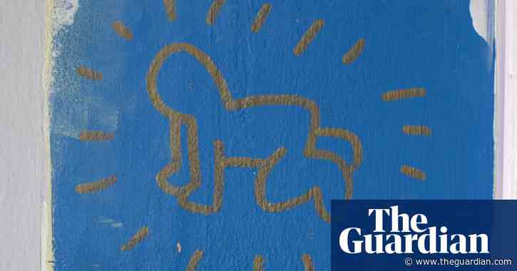 Keith Haring painting cut from artist’s bedroom wall to be sold at auction