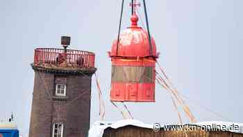 Kuppel von schiefem Moleturm in Bremerhaven erfolgreich geborgen
