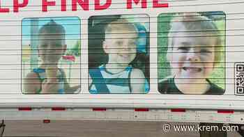 Idaho police unveil semi trailers to share Michael Vaughan's face across US - KREM.com