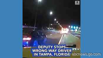 WATCH:  Deputy stops wrong-way driver after several close calls