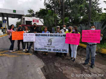 Protestan en Iguala para exigir justicia por el asesinato del periodista Fredid Román - El Sur Acapulco suracapulco I Noticias Acapulco Guerrero - El Sur de Acapulco