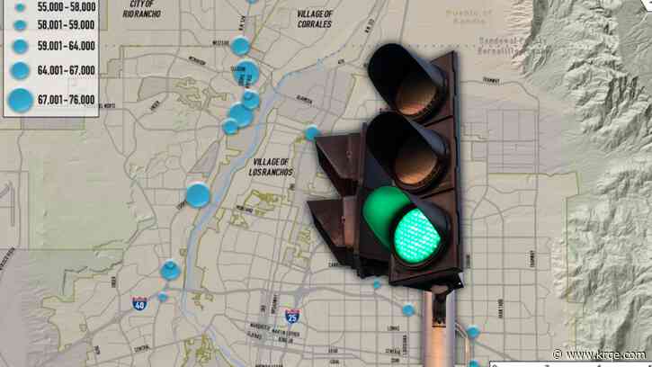 How did the pandemic change traffic patterns in Albuquerque?