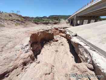 Quedó destruido el acceso principal de Loma Bonita - Tribuna de La Paz
