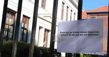 Botschaften eines Unbekannten: Vermüllte Plätze in der Stadt sorgen für Reaktionen - Mindener Tageblatt