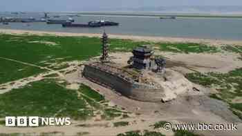 China's severe drought from the air