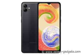 Samsung Galaxy A04 smartphone unveiled
